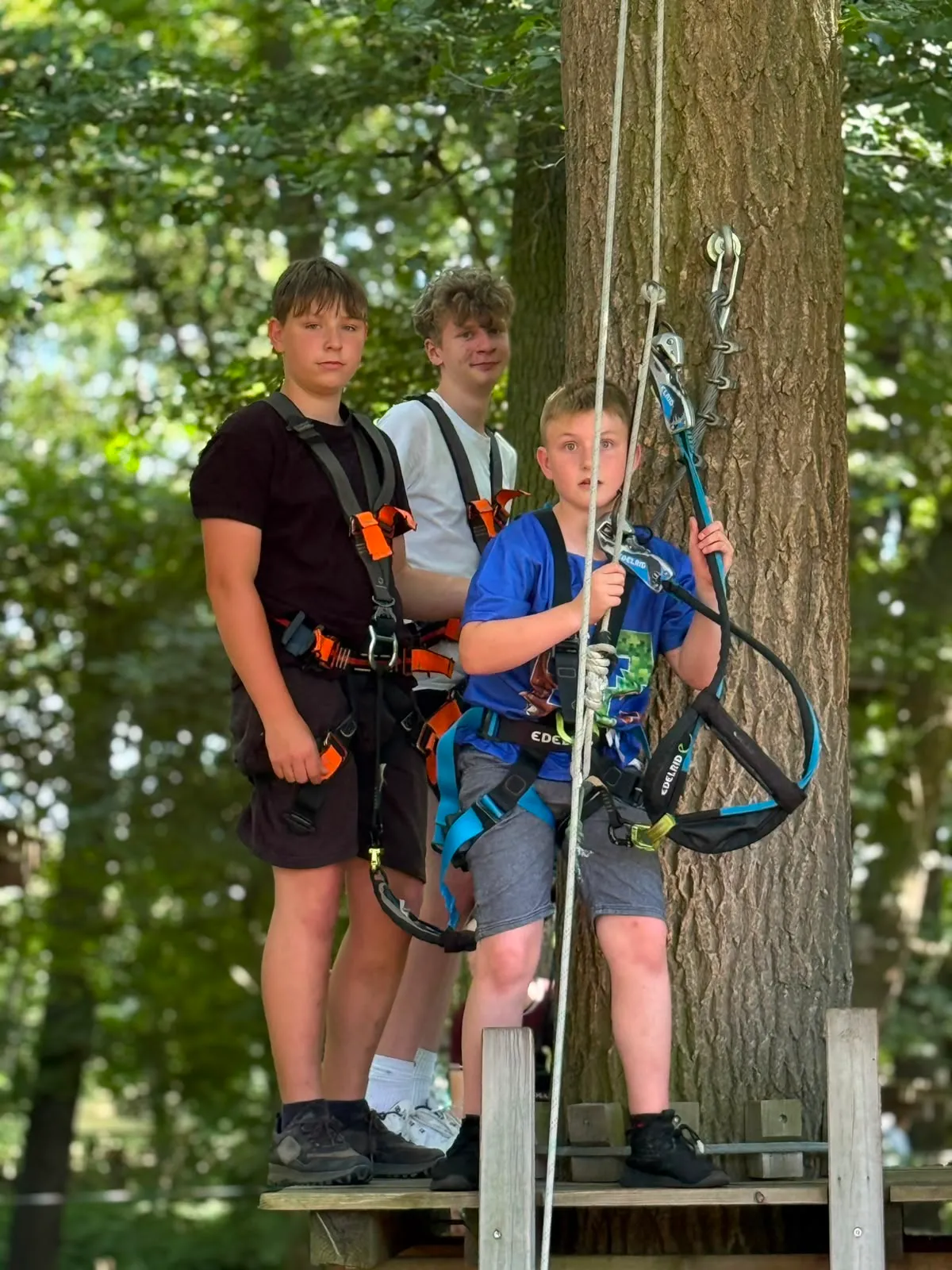 Galeriebild zu Kinder- und Jugendvereinsausflug 2026: Mut, Höhenrausch & Teamgeist im Kletterwald