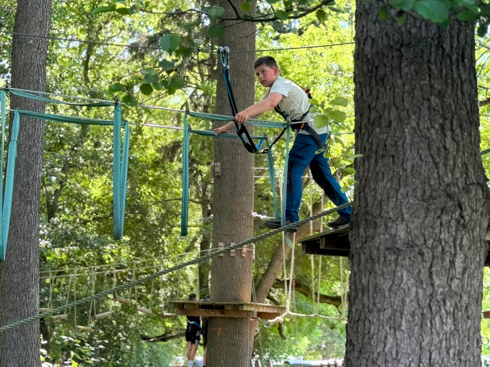 Galeriebild zu Kinder- und Jugendvereinsausflug 2026: Mut, Höhenrausch & Teamgeist im Kletterwald
