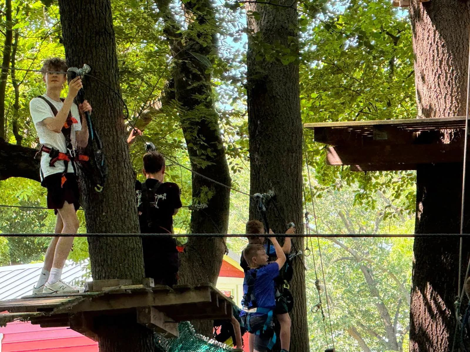 Galeriebild zu Kinder- und Jugendvereinsausflug 2026: Mut, Höhenrausch & Teamgeist im Kletterwald