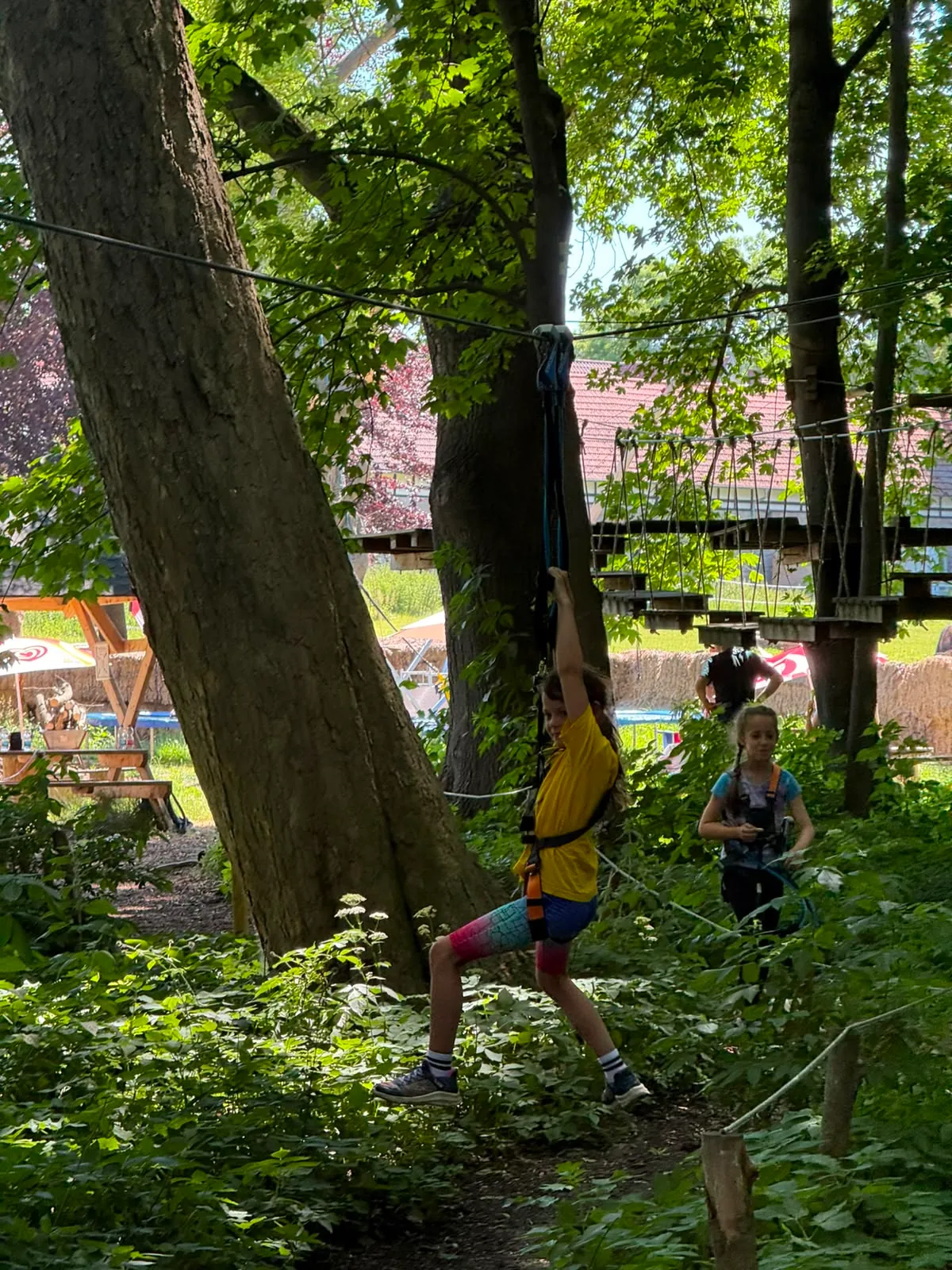 Galeriebild zu Kinder- und Jugendvereinsausflug 2026: Mut, Höhenrausch & Teamgeist im Kletterwald